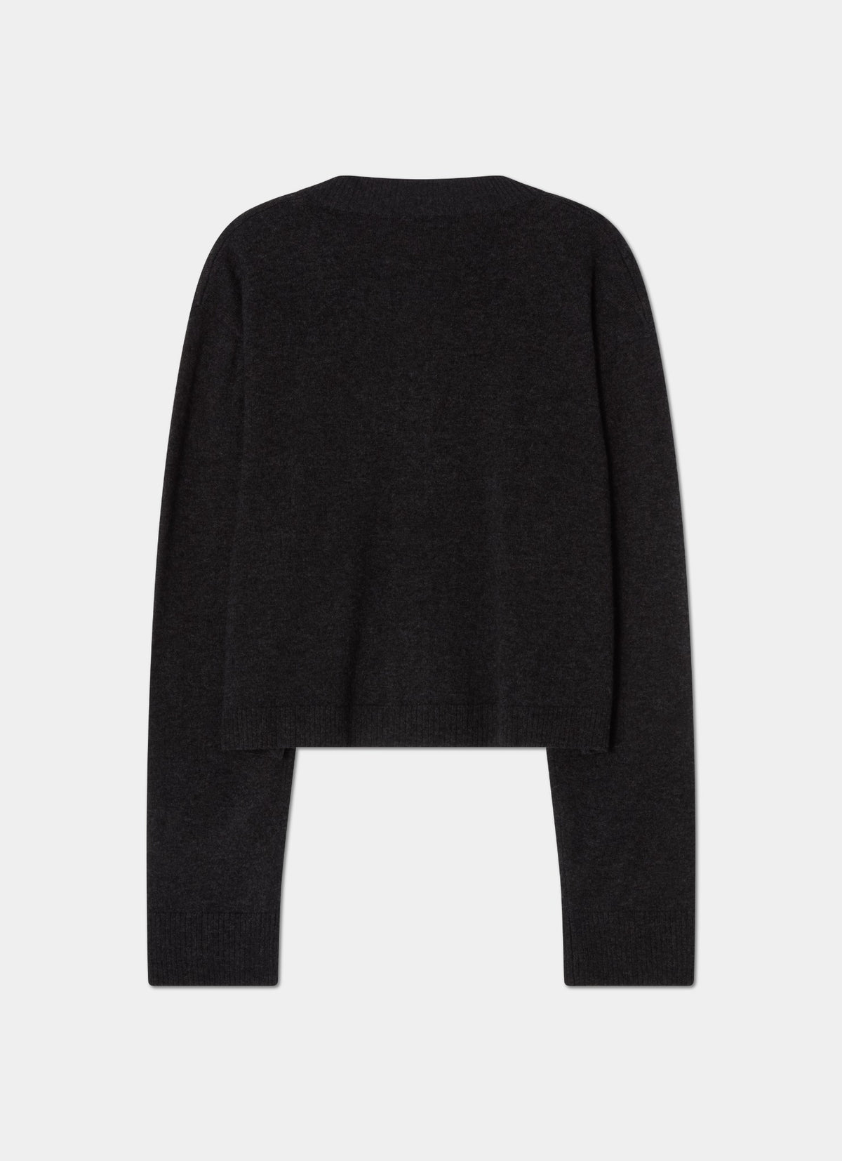 Intarsia-patch-cardigan-black