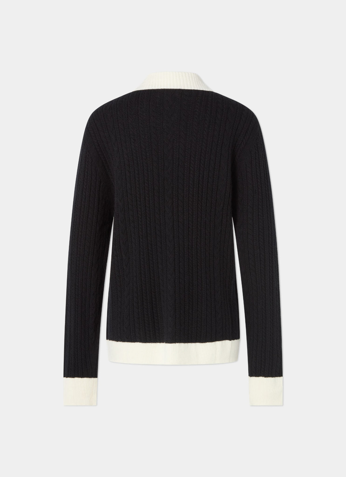Cableknit Cardigan Black