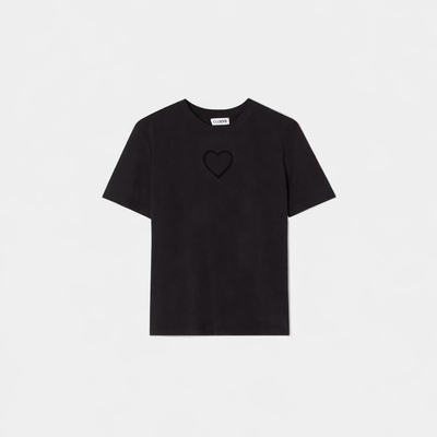 Heart T-shirt all Black