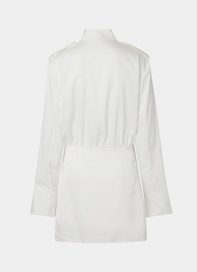Satin white dress