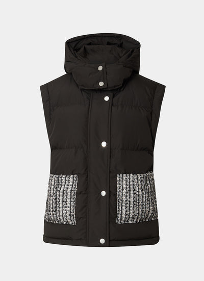 Tweed Puffer Jacket and Vest