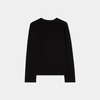 Heart Long Sleeve T-shirt Black