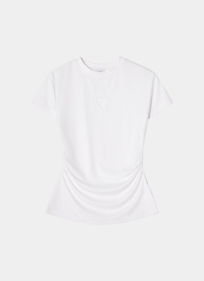 Tight fitted t-shirt white