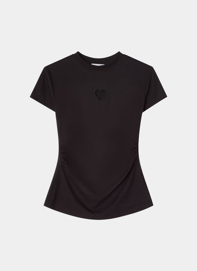 Tight fitted t-shirt black