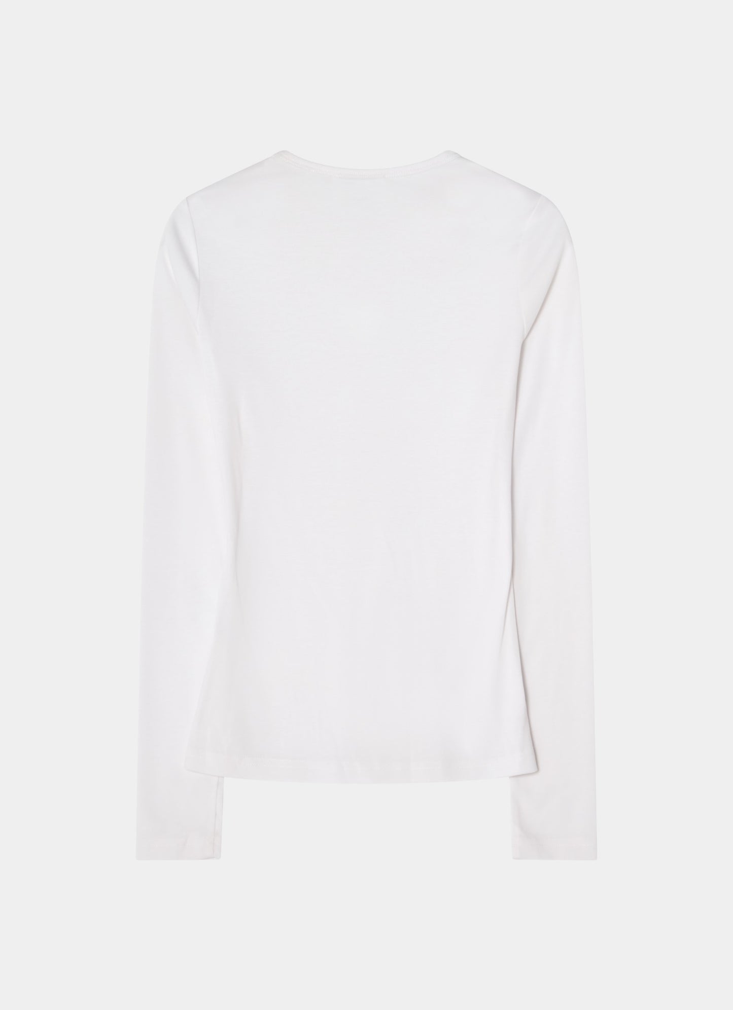 Tight long sleeve white