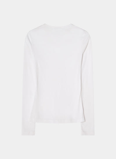 Tight long sleeve white
