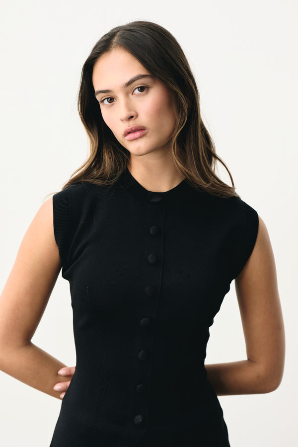 Knitted fitted top