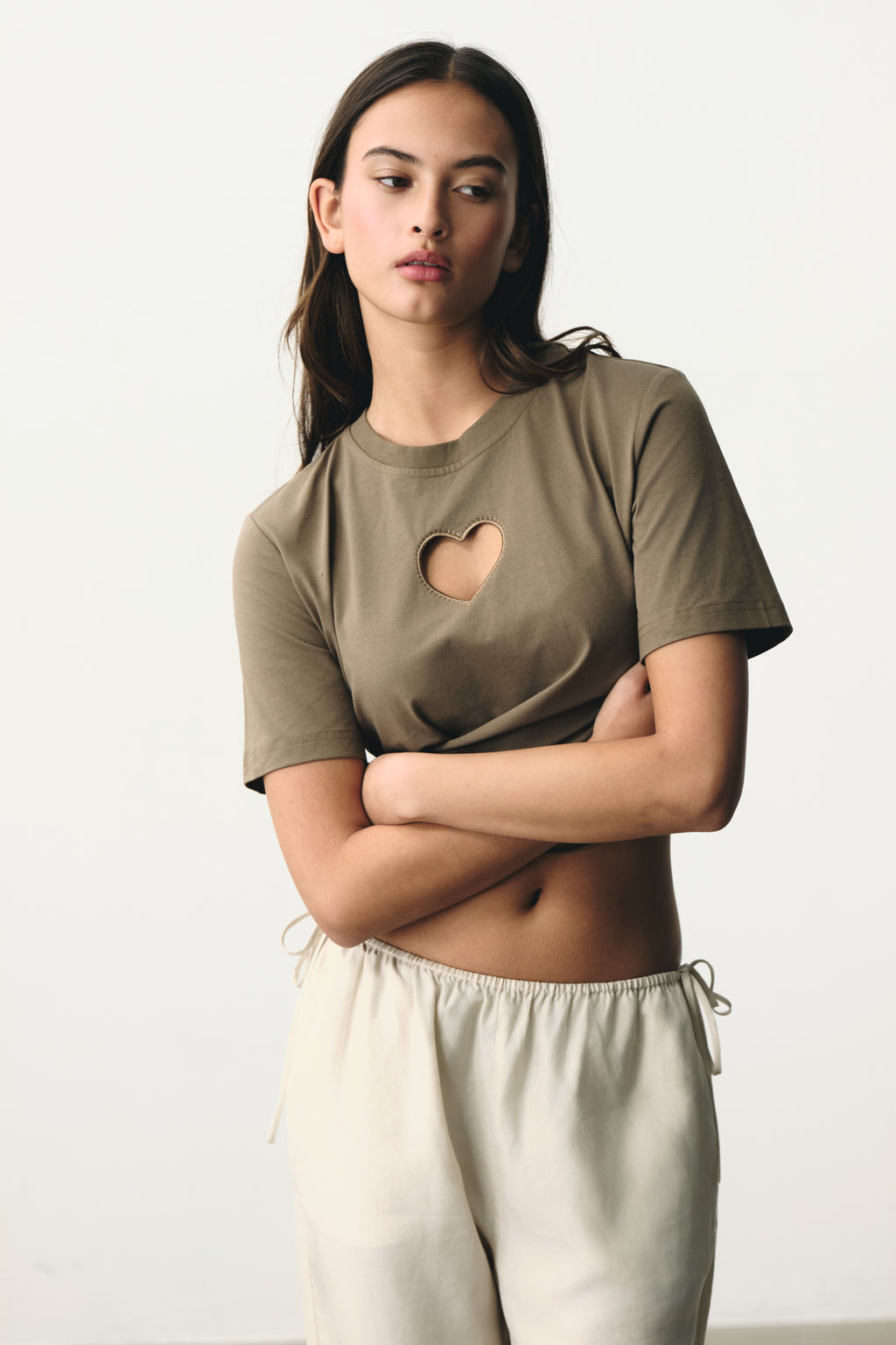 Heart T-shirt dark Green