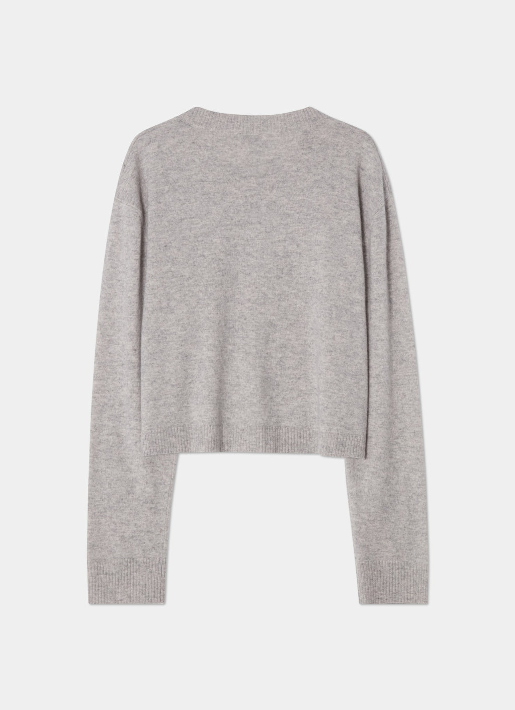 Intarsia-patch-cardigan-grey