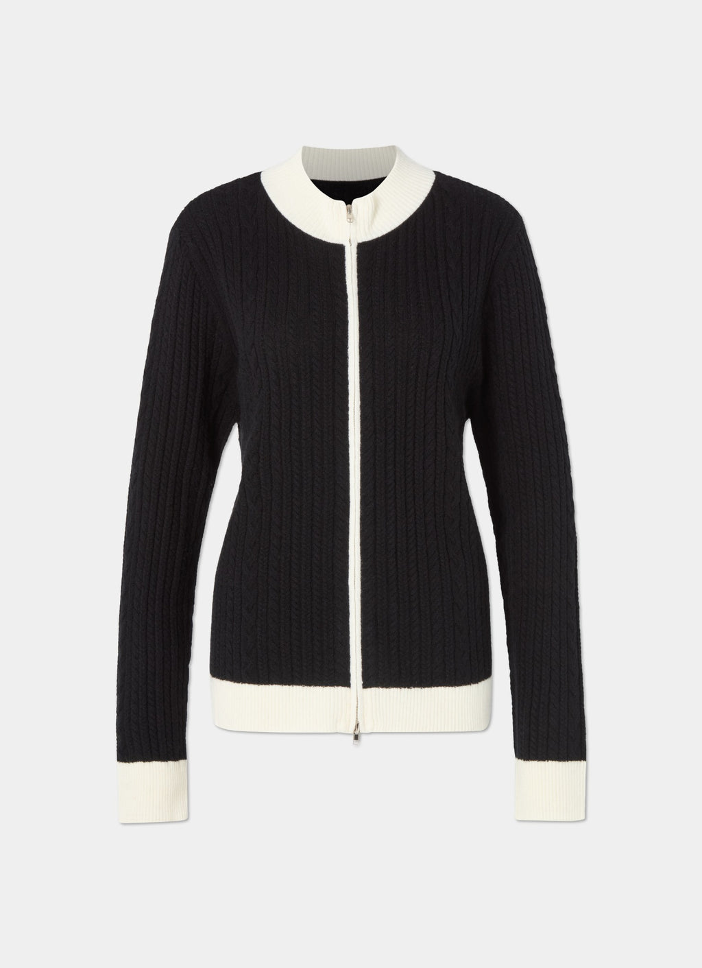 Cableknit Cardigan Black