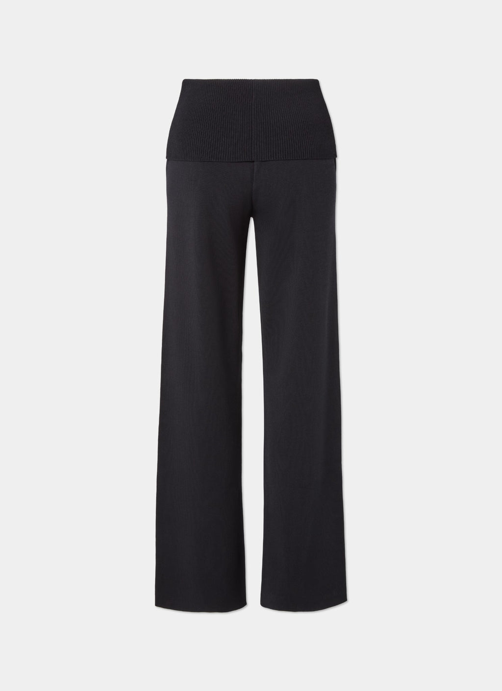 Knitted foldover pants