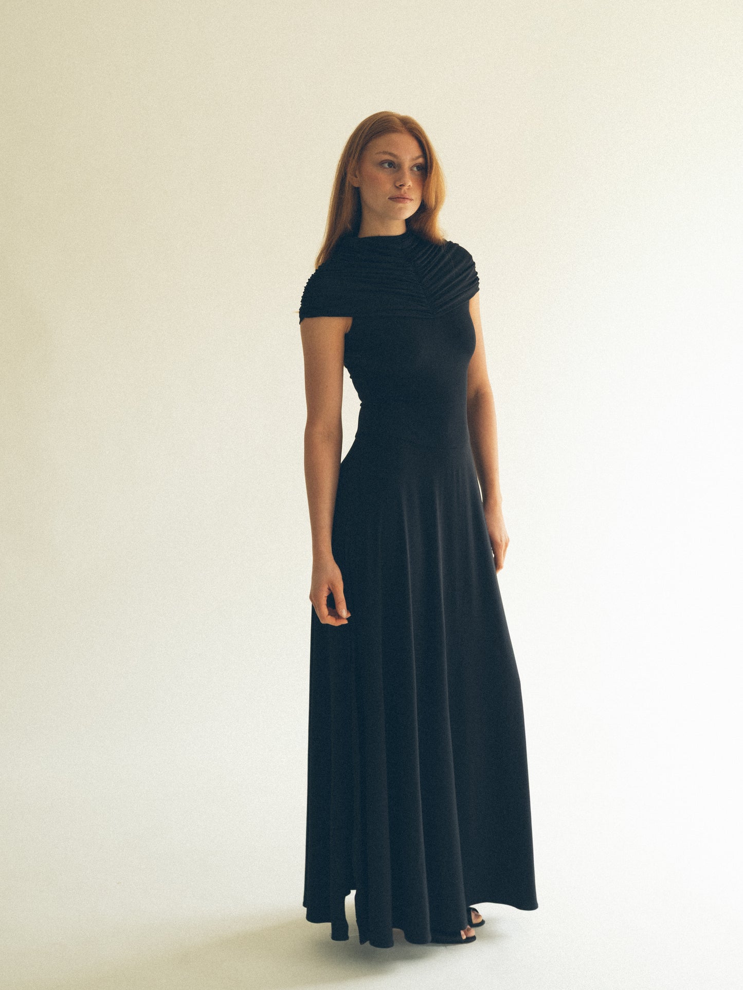 Draped dress black