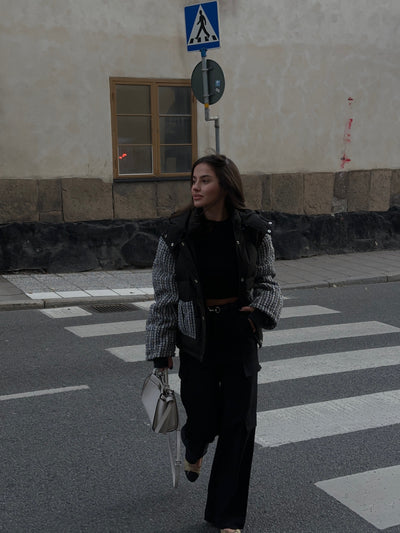 Tweed Puffer Jacket and Vest