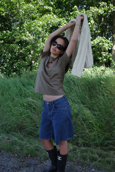 Heart T-shirt dark Green