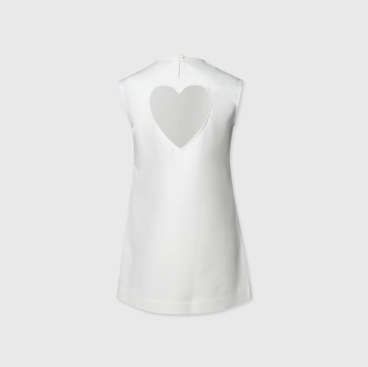 Heart cut out Dress White – Cloeys.se