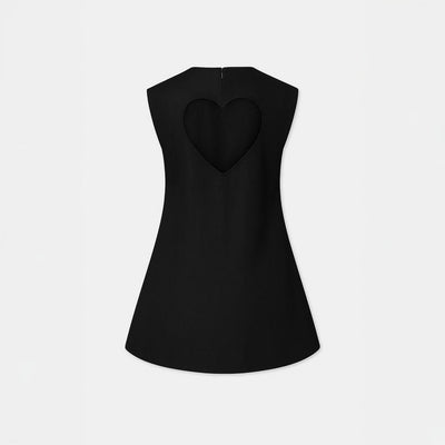 Heart cut out Dress Black