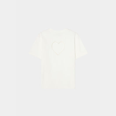 Heart at Back T-shirt White
