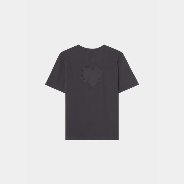 Heart at Back T-shirt Navy
