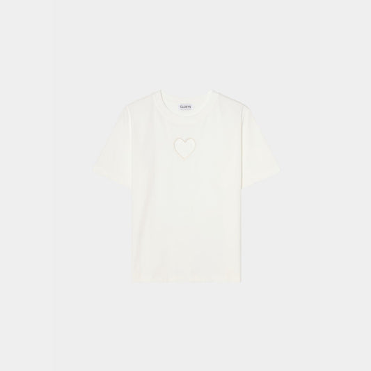 Heart T-shirt White
